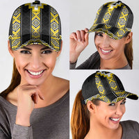 Yellow Taniko Aotearoa Classic Cap Niho Taniwha Mix Poutama LT14 - Polynesian Pride