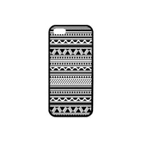 Polynesian 14 Rubber Phone Case One Size iPhone 5/5s Black - White - Polynesian Pride