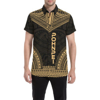 Pohnpei Polynesian Chief Shirt - Gold Version - Polynesian Pride