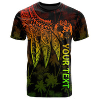 Tonga Custom T Shirt Polynesian Wings (Reggae) Unisex Reggae - Polynesian Pride