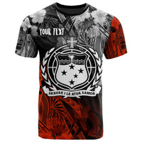 Samoa Polynesian Custom T shirt Vintage Polynesian Style Unisex Black - Polynesian Pride