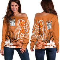 Custom Fiji Personalised Off Shoulder Sweater - Fijian Spirit - Polynesian Pride