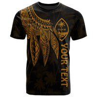 Guam Custom T Shirt Polynesian Wings (Golden) Unisex Golden - Polynesian Pride