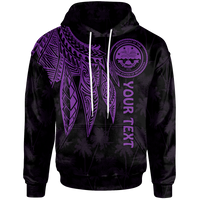 Federated States of Micronesia Custom Hoodie Polynesian Wings (Purple) Unisex Purple - Polynesian Pride