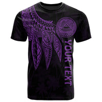 American Samoa Custom T Shirt Polynesian Wings (Purple) Unisex Purple - Polynesian Pride