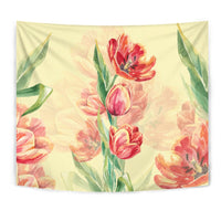 Flower Art Tapestry Wall Tapestry Yellow - Polynesian Pride