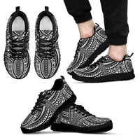 Polynesian Sneakers White Men's Sneakers - Black - 1 Black - Polynesian Pride