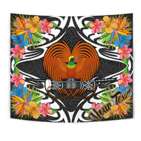 Papua New Guinea Tapestrys - Custom Personalised Tropical Flowers Style - Polynesian Pride