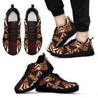 Samoa Sneakers - Samoan Siapo Style - K7 Kid's Sneakers - Black Sole - Polynesian Pride