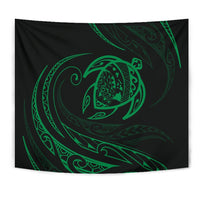Hawaii Turtle Tapestry - Green - Frida Style - Polynesian Pride