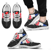 Wallis and Futuna Sneakers - Wallis and Futuna Coat Of Arms & Flag Wing - A8 - Polynesian Pride