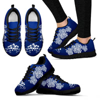 Polynesian Sneakers - White Hibiscus Tattoo - NN6 - Polynesian Pride