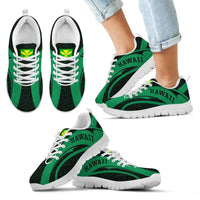 Hawaii Polynesian Sneakers - Camber Style Green Kid's Sneakers White - Polynesian Pride