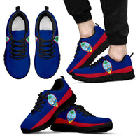 Guam Sneakers - Guam Flag Unisex Black - Polynesian Pride