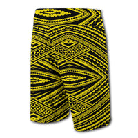 Hawaii Polynesian Tatau Board Shorts Yellow - Polynesian Pride