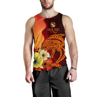 Tonga Custom Personalised Men Tank Top - Tribal Tuna Fish - Polynesian Pride