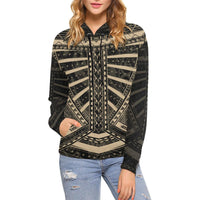 Polynesian Tattoo All Over Hoodie Gold - Polynesian Pride