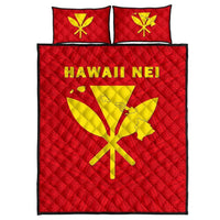 Hawaii Kanaka Polynesian Quilt Bed Set Red - Polynesian Pride
