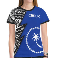 Chuuk Pattern All Over T Shirt Chuuk Flag Polynesian Tattoo - Polynesian Pride