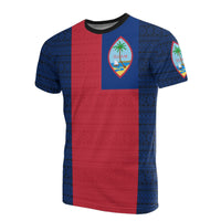 Guam T Shirt Guam Flag Coat of Arms Polynesian Tattoo Style Style Style Style Style Unisex Art - Polynesian Pride