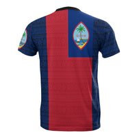 Guam T Shirt Guam Flag Coat of Arms Polynesian Tattoo Style Style Style Style Style - Polynesian Pride