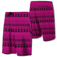Hawaii Polynesian Tattoo Tribal Board Shorts Pink Men Pink - Polynesian Pride