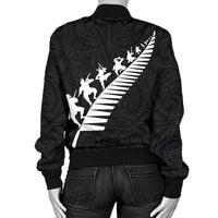 New Zealand Jackets, Maori Haka Fern Women's Bomber Jackets - Polynesian Pride