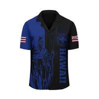Polynesian Pride Shirt - Hawaii King Polynesian Hawaiian Shirt - Lawla Style Blue - Polynesian Pride