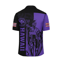 Polynesian Pride Shirt - Hawaii King Polynesian Hawaiian Shirt - Lawla Style Purple - Polynesian Pride