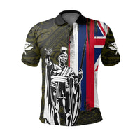 Polynesian Pride Shirt Hawaii King Flag Polynesian Polo Shirt Yellow - Polynesian Pride