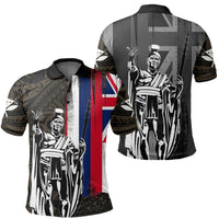 Polynesian Pride Shirt Hawaii King Flag Polynesian Polo Shirt Gold - Polynesian Pride