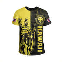 Polynesian Pride Tee Hawaii King Polynesian T shirt Lawla Style Yellow - Polynesian Pride