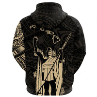 Polynesian Pride Clothing Hoodie Hawaii King Kanaka Maoli Tattoo Style - Polynesian Pride