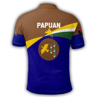 Polynesian Pride Apparel Manus Polo Shirt PNG Flag Style - Polynesian Pride