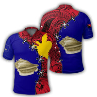 Polynesian Pride Apparel West New Britain Polo Shirt PNG Suture Style - Polynesian Pride