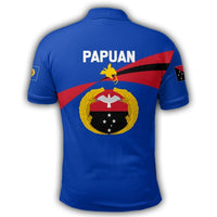 Polynesian Pride Apparel Gulf Polo Shirt PNG Flag Style - Polynesian Pride