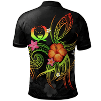 Polynesian Pride Apparel Pohnpei Polynesian Polo Shirt Legend of Pohnpei (Reggae) - Polynesian Pride