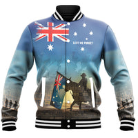 Polynesian Pride Clothing - Anzac Lest We Forget The Light Horse Baseball Jacket - Polynesian Pride