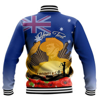 Polynesian Pride Clothing - (Custom) Australia Anzac Day Soldier Salute Baseball Jacket - Polynesian Pride
