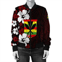 Polynesian Pride Jacket - Hawaii Kanaka Hibiscus Style Bomber Jacket LT10 - Polynesian Pride