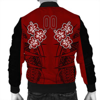 Polynesian Pride Jacket - Personalized Hawaii Spearhead Hibiscus Polynesian Bomber Jacket LT10 - Polynesian Pride