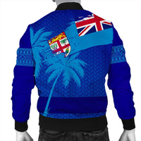 Polynesian Pride Jacket - Fiji Palm Tree Coat Of Arms Bomber Jacket LT10 - Polynesian Pride