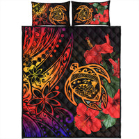 Polynesian Pride Home Set - Hawaii Turtle Ocean Quilt Bed Set LT10 - Polynesian Pride