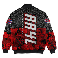Polynesian Pride Jacket - Red Raider For Life Bomber Jacket LT10 - Polynesian Pride