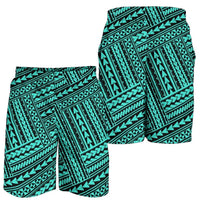 Polynesian Nation Turquoise Men's Short Turquoise - Polynesian Pride