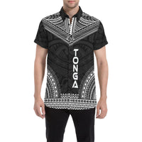 Tonga Polynesian Chief Shirt - Black Version - Polynesian Pride