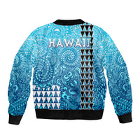Hawaii Tribal Kakau Sleeve Zip Bomber Jacket LT9 - Polynesian Pride