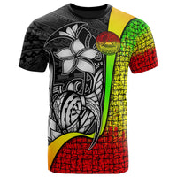 Federated States of Micronesia T Shirt Reggae Turtle with Hook Unisex Reggae - Polynesian Pride