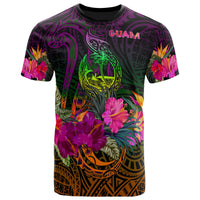 Guam Polynesian T Shirt Summer Hibiscus Unisex Reggae - Polynesian Pride
