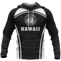 Hawaii Polynesian Hoodie Sport Style Unisex White - Polynesian Pride
